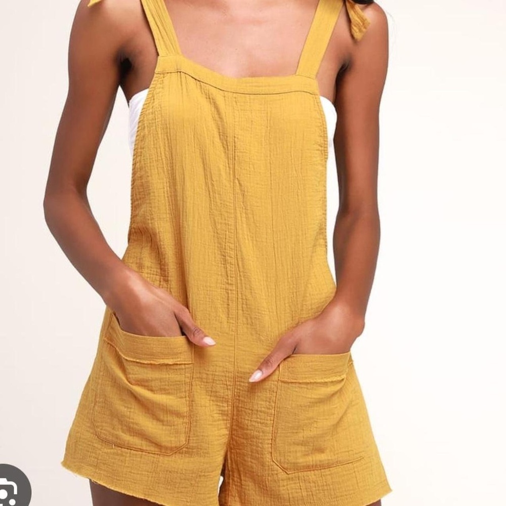 Billabong Girl on the Run Romper in Honey Yellow